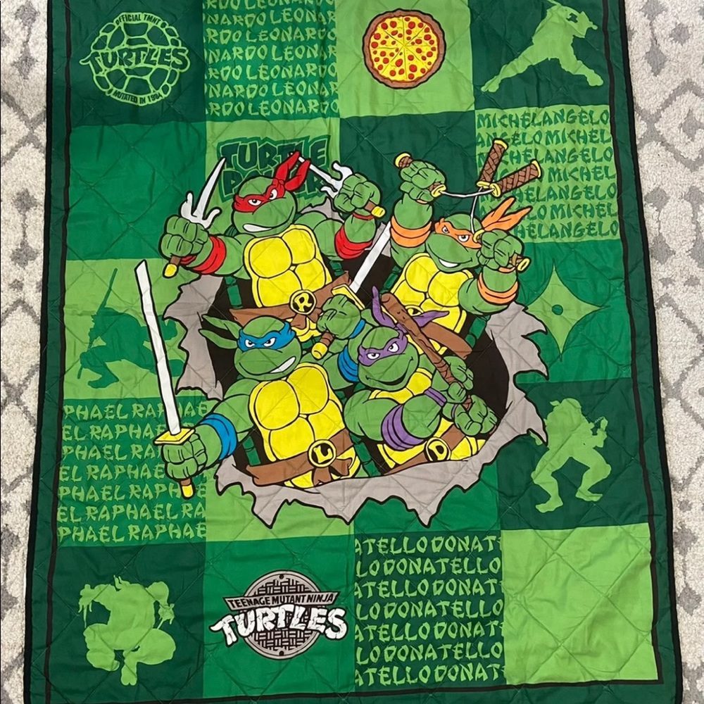 Toddler Ninja Turtle bedding
